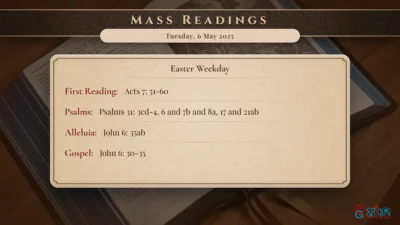 Daily Mass Readings – Tuesday, 6 May 2025