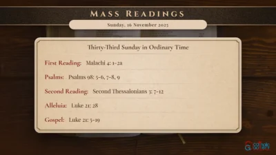 Daily Mass Readings – Sunday, 16 November 2025