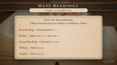 Daily Mass Readings – Sunday, 23 November 2025