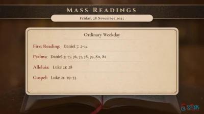 Daily Mass Readings – Friday, 28 November 2025