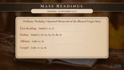 Daily Mass Readings – Saturday, 29 November 2025