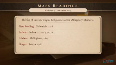 Daily Mass Readings – Wednesday, 1 October 2025