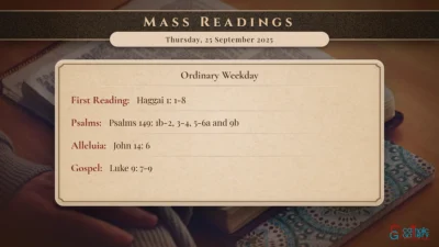 Daily Mass Readings – Thursday, 25 September 2025