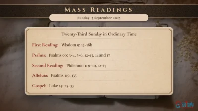 Daily Mass Readings – Sunday, 7 September 2025