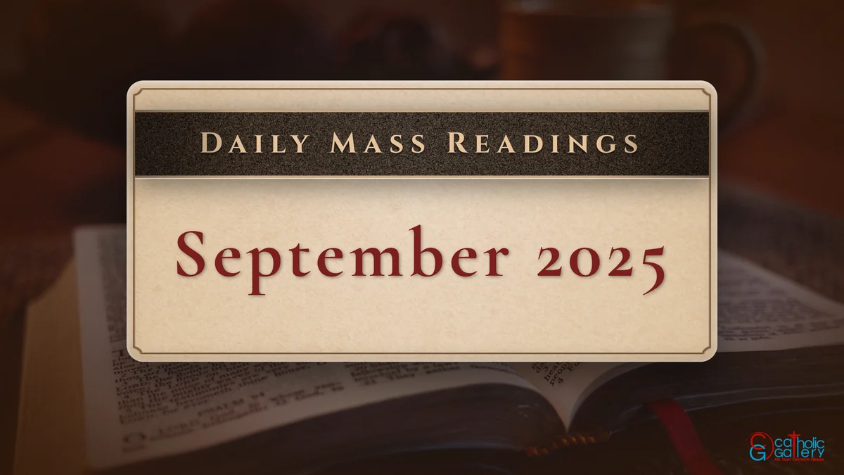 Download Mass Readings - September 2025 - Catholic Gallery