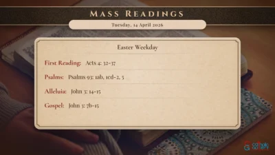 Daily Mass Readings – Tuesday, 14 April 2026