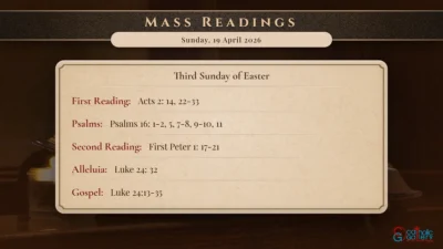 Daily Mass Readings – Sunday, 19 April 2026