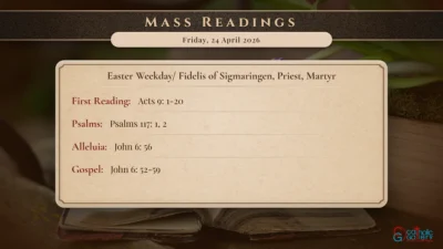 Daily Mass Readings – Friday, 24 April 2026