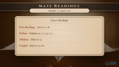 Daily Mass Readings – Monday, 27 April 2026