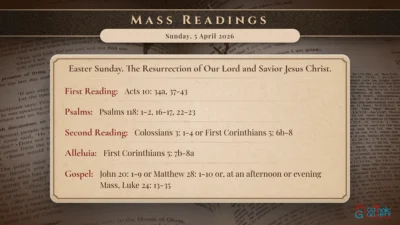 Daily Mass Readings – Sunday, 5 April 2026