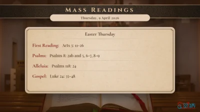 Daily Mass Readings – Thursday, 9 April 2026