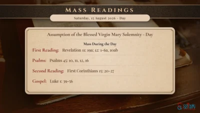 Daily Mass Readings – Saturday, 15 August 2026 – Day
