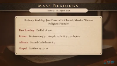 Daily Mass Readings – Tuesday, 18 August 2026