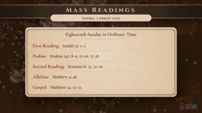 Daily Mass Readings – Sunday, 2 August 2026