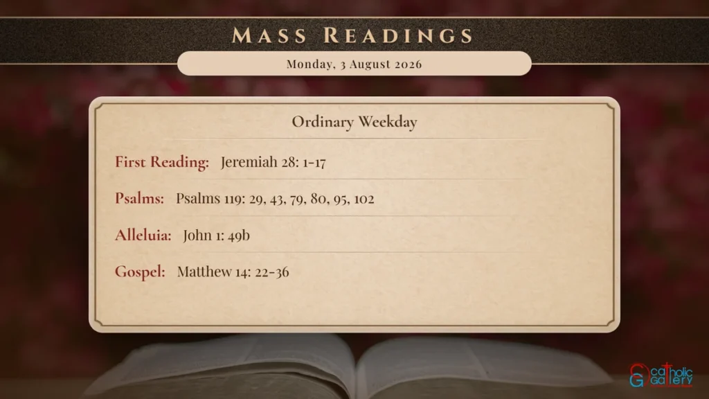 Daily Mass Readings Scripture Card – Monday, 3 August 2026