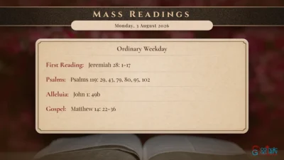 Daily Mass Readings – Monday, 3 August 2026