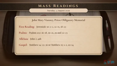 Daily Mass Readings – Tuesday, 4 August 2026