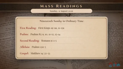 Daily Mass Readings – Sunday, 9 August 2026
