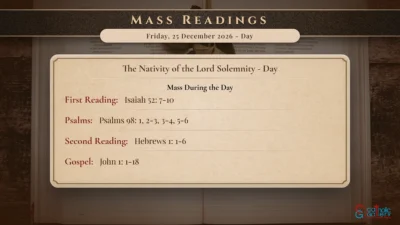 Daily Mass Readings – Friday, 25 December 2026 – Day