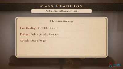 Daily Mass Readings – Wednesday, 30 December 2026