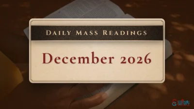 December 2026 Mass Readings Image Gallery