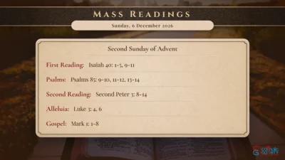 Daily Mass Readings – Sunday, 6 December 2026