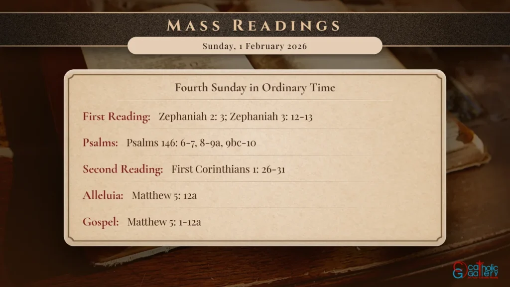 Daily Mass Readings Scripture Card – Sunday, 1 February 2026