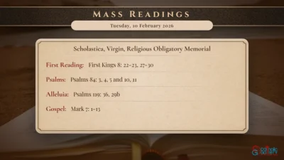 Daily Mass Readings – Tuesday, 10 February 2026