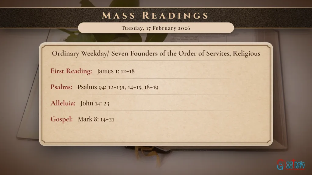 Daily Mass Readings Scripture Card – Tuesday, 17 February 2026