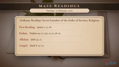 Daily Mass Readings – Tuesday, 17 February 2026