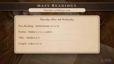 Daily Mass Readings – Thursday, 19 February 2026