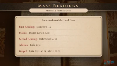 Daily Mass Readings – Monday, 2 February 2026
