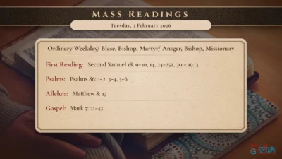 Daily Mass Readings – Tuesday, 3 February 2026