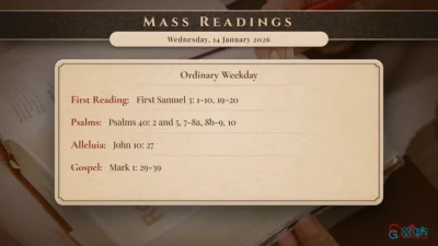 Daily Mass Readings – Wednesday, 14 January 2026