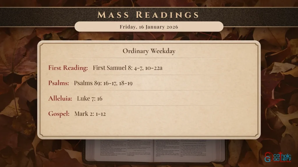 Daily Mass Readings Scripture Card – Friday, 16 January 2026