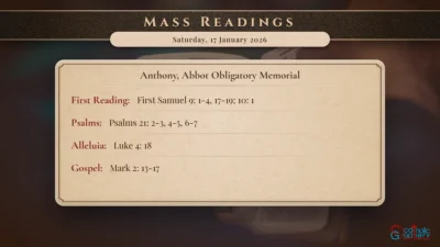 Daily Mass Readings – Saturday, 17 January 2026