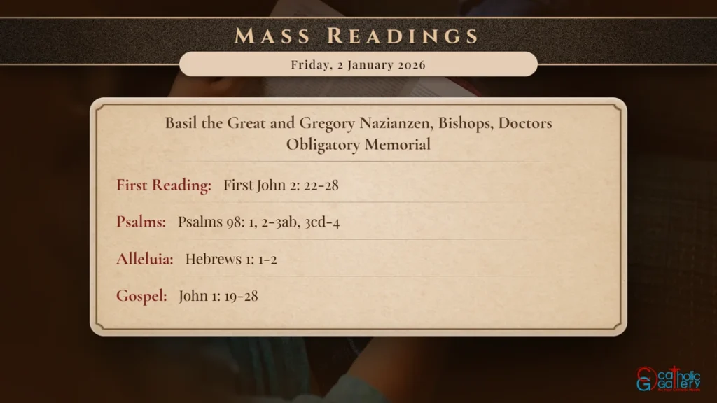 Daily Mass Readings Scripture Card – Friday, 2 January 2026