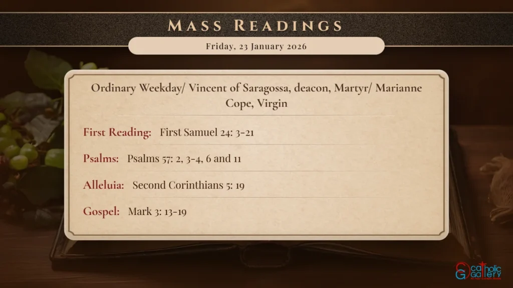 Daily Mass Readings Scripture Card – Friday, 23 January 2026