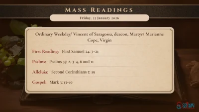 Daily Mass Readings – Friday, 23 January 2026