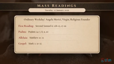 Daily Mass Readings – Tuesday, 27 January 2026