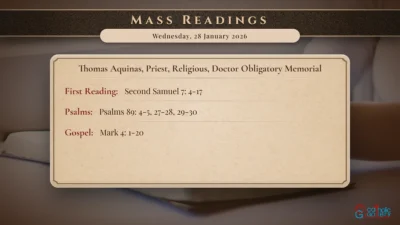 Daily Mass Readings – Wednesday, 28 January 2026
