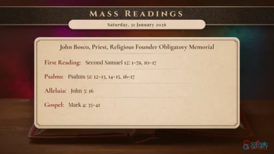 Daily Mass Readings – Saturday, 31 January 2026