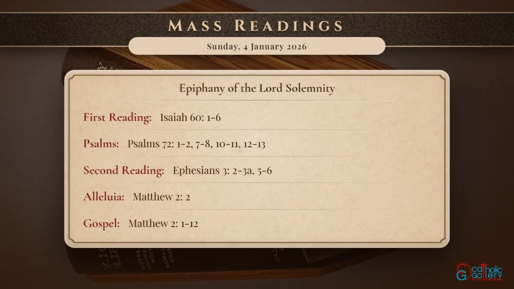 Daily Mass Readings Scripture Card – Sunday, 4 January 2026
