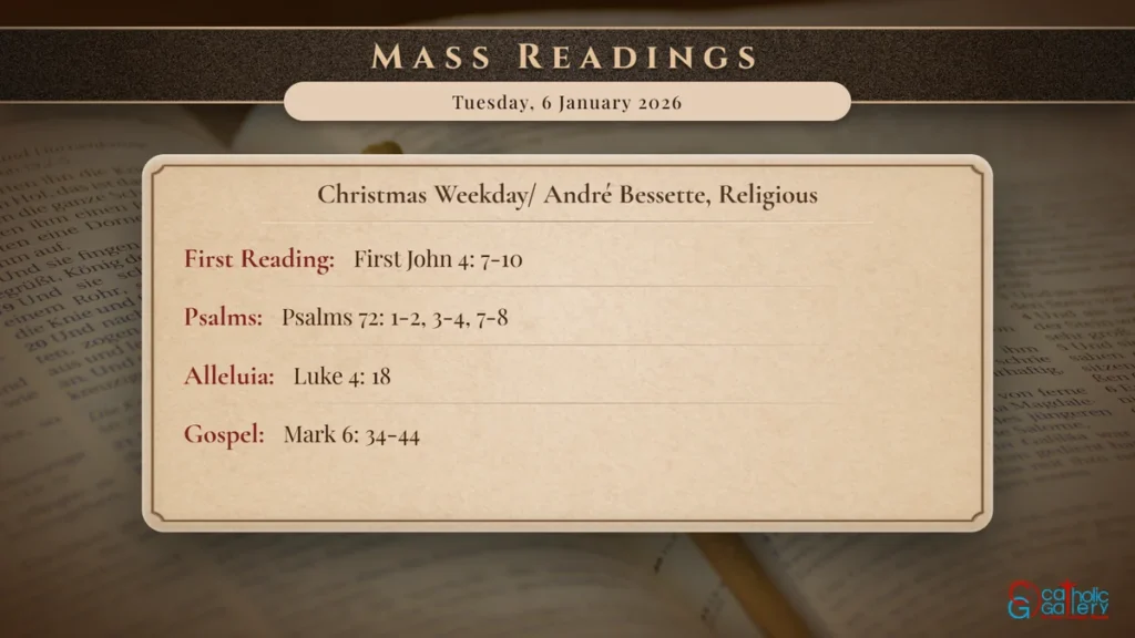 Daily Mass Readings Scripture Card – Tuesday, 6 January 2026