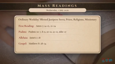 Daily Mass Readings – Wednesday, 1 July 2026