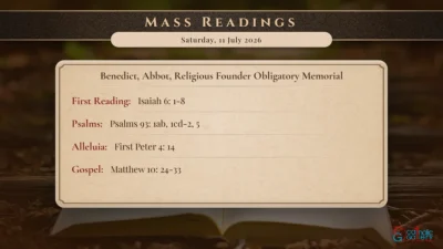 Daily Mass Readings – Saturday, 11 July 2026