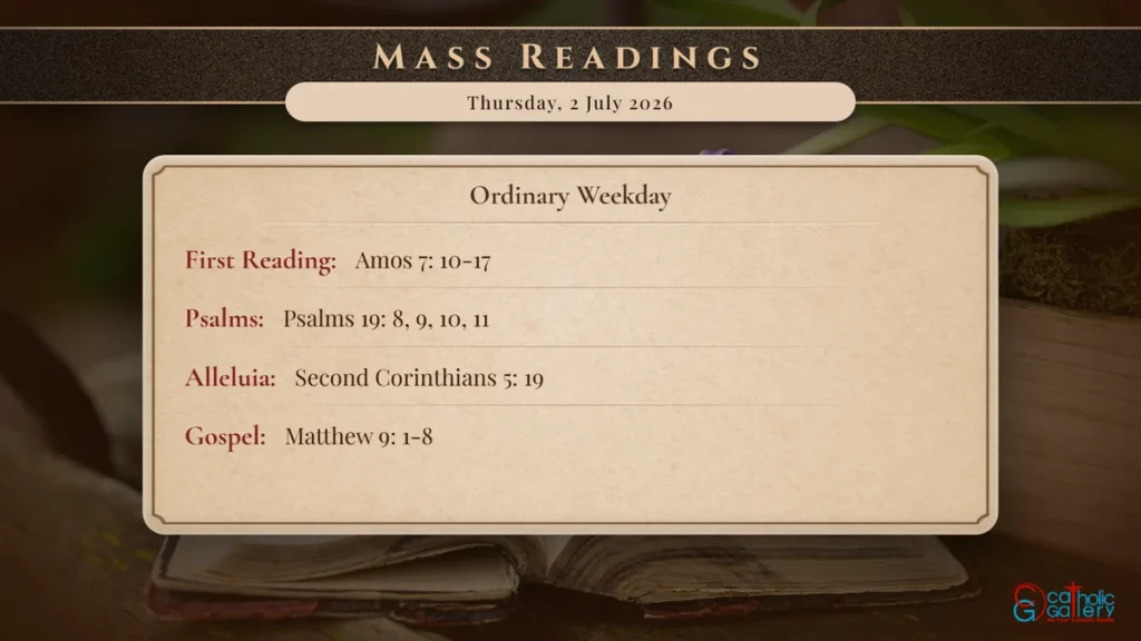 Daily Mass Readings Scripture Card – Thursday, 2 July 2026