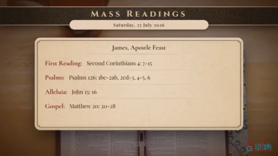 Daily Mass Readings – Saturday, 25 July 2026