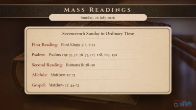 Daily Mass Readings – Sunday, 26 July 2026