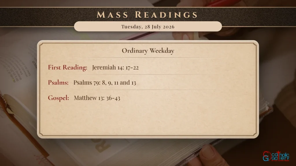 Daily Mass Readings Scripture Card – Tuesday, 28 July 2026